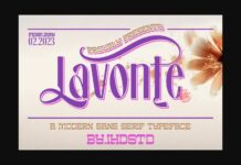 Lavonte Font Poster 1