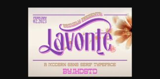 Lavonte Font Poster 1