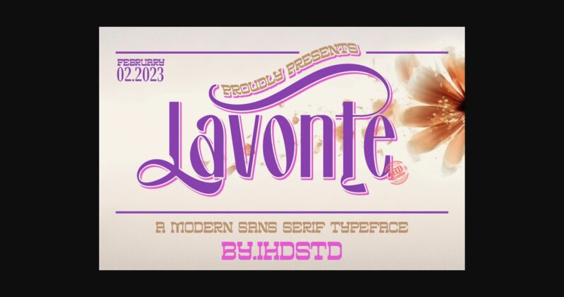 Lavonte Font Poster 1