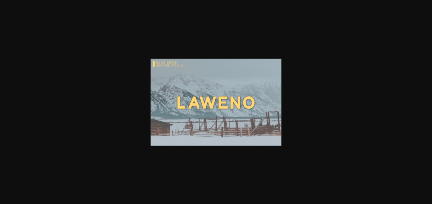 Laweno Font Poster 3