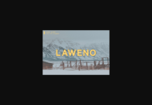 Laweno Font Poster 1