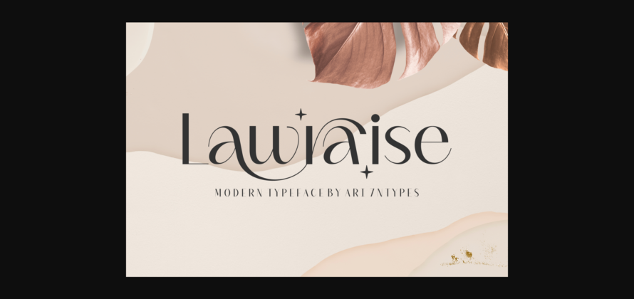 Lawraise Font Poster 3
