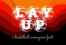 Lay Up Font Poster 1