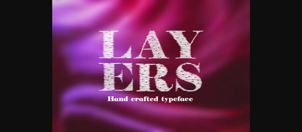 Layers Font Poster 3