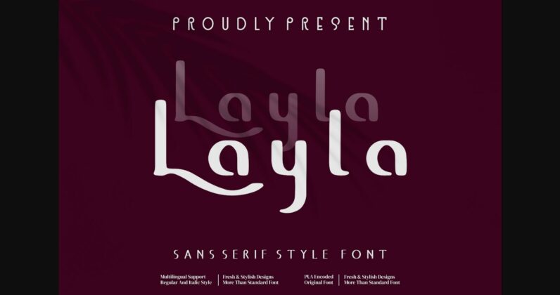 Layla Font Poster 3