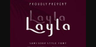 Layla Font Poster 1