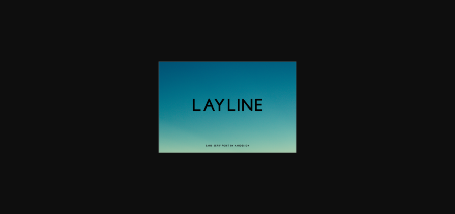 Layline Font Poster 3