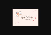 Lazy Cat Lofu Font Poster 1
