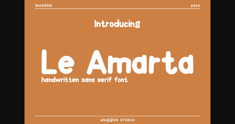 Le Amarta Font Poster 3