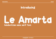 Le Amarta Font Poster 1