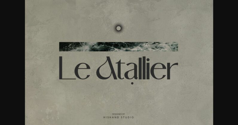 Le Atallier Font Poster 3