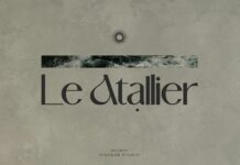 Le Atallier Font Poster 1