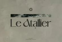 Le Atallier Font Le Atallier Font Poster 1