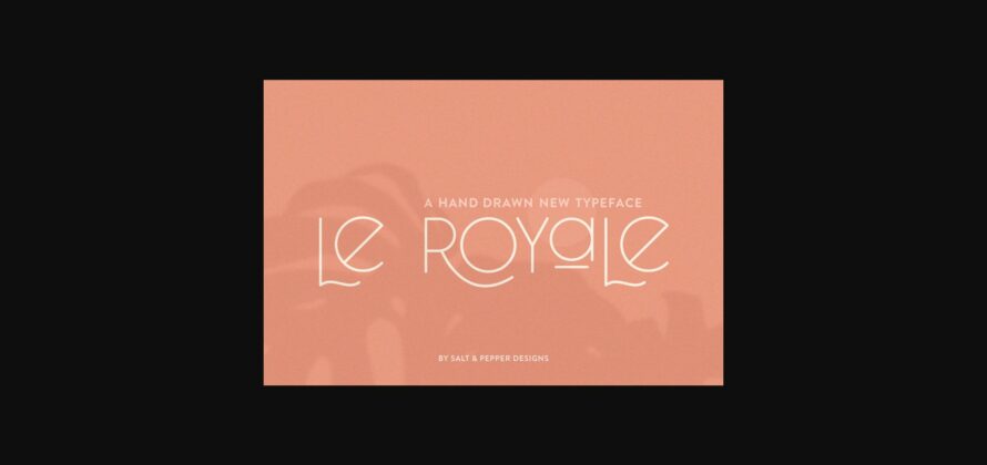 Le Royale Font Poster 3