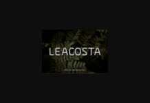 Leacosta Font Poster 1