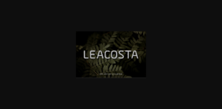 Leacosta Font Poster 1