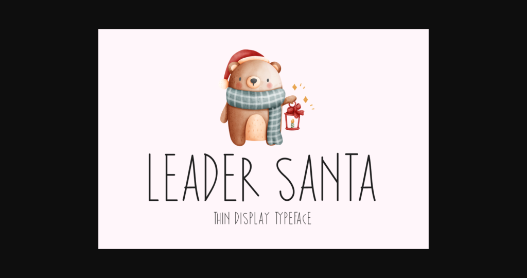 Leader Santa Font Poster 3