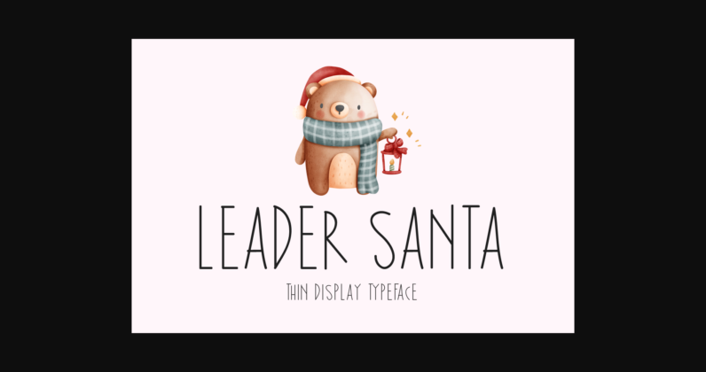 Leader Santa Font Poster 3