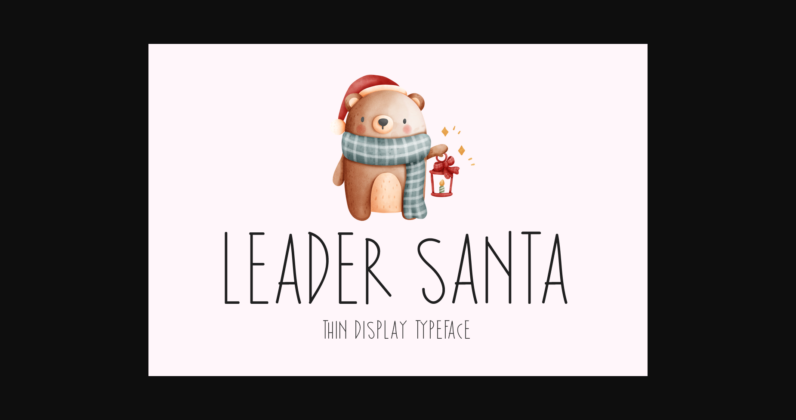 Leader Santa Font Poster 1