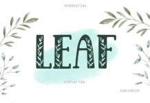 Leaf Font Poster 1