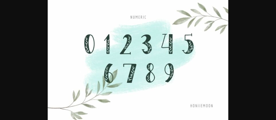 Leaf Font Poster 5