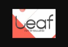 Leaf Font Poster 1