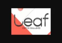Leaf Font Poster 1
