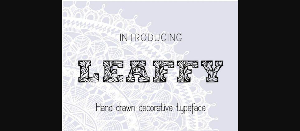 Leaffy Font Poster 4