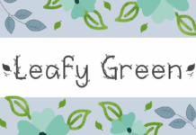 Leafy Green Font Poster 1