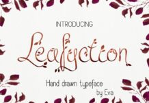 Leafyction Font Poster 1