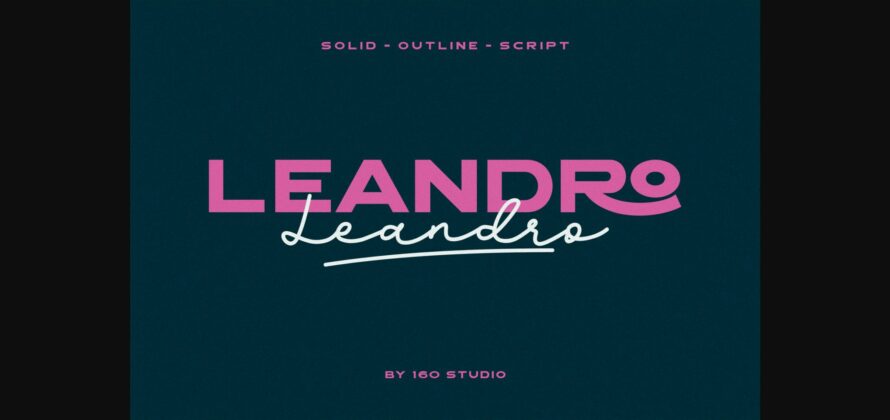 Leandro Font Poster 3