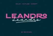 Leandro Font Poster 1