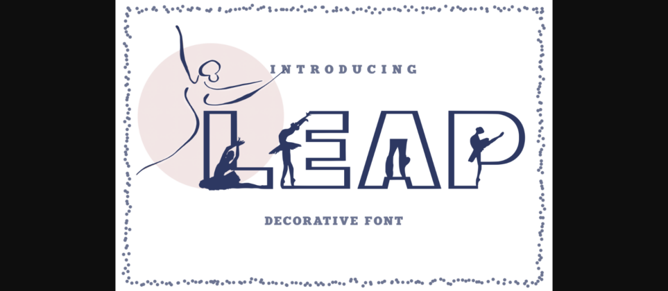 Leap Font Poster 3