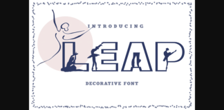 Leap Font Poster 1