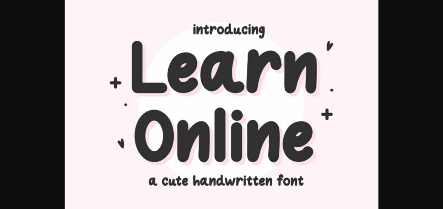Learn Online Font Poster 3