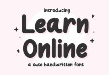 Learn Online Font Poster 1