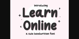 Learn Online Font Poster 1