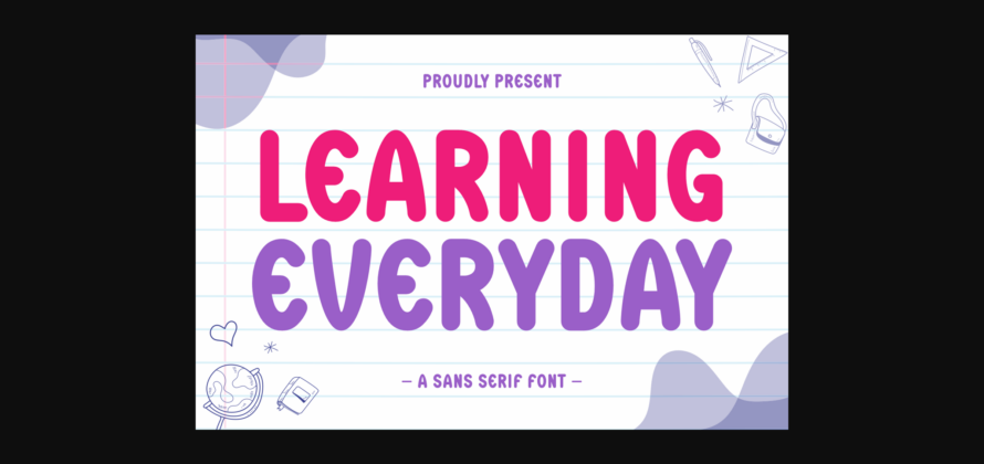 Learning Everyday Font Poster 3