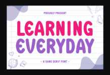 Learning Everyday Font Poster 1