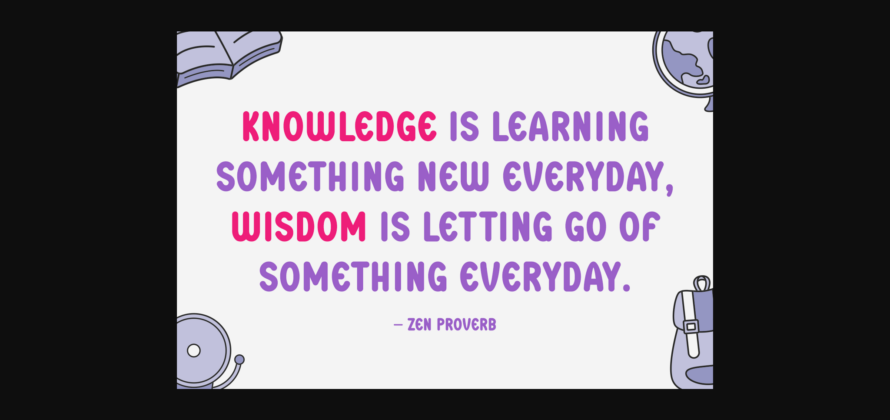 Learning Everyday Font Poster 4