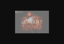 Leavant Font Leavant Font Poster 1