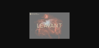 Leavant Font Poster 1