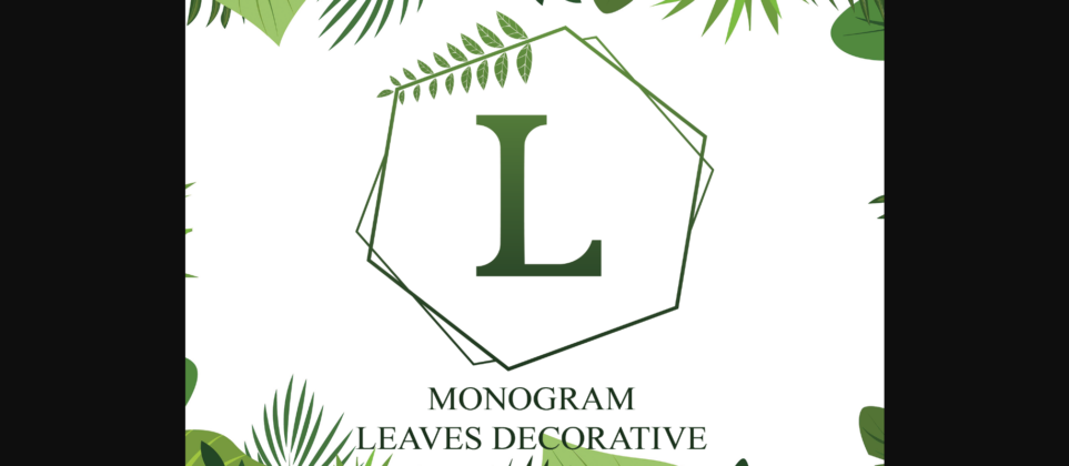 Leaves Font Poster 3