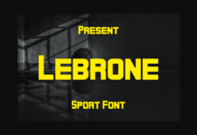 Lebrone Font Poster 1