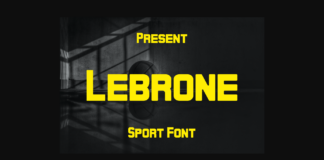 Lebrone Font Poster 1