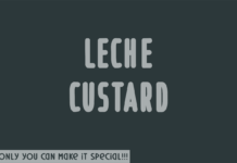 Leche Custard Font Poster 1