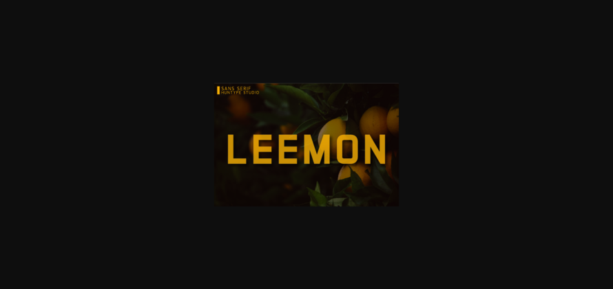 Leemon Font Poster 3