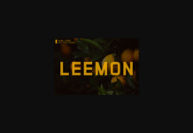 Leemon Font Poster 1