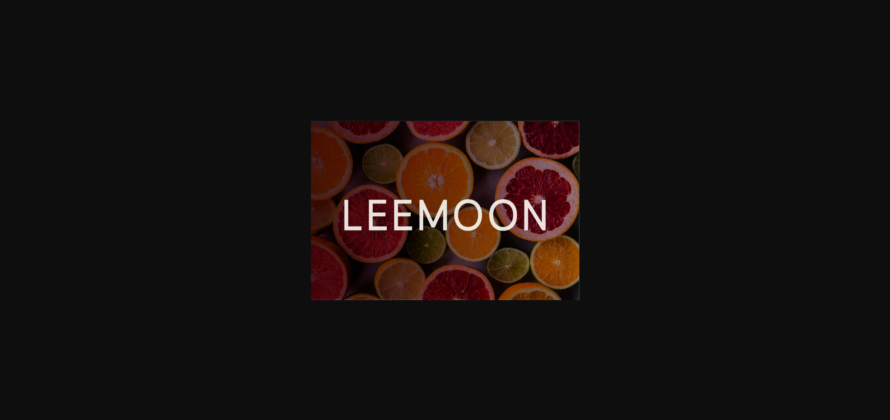 Leemoon Font Poster 3