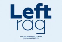 Leftrag Font Poster 1